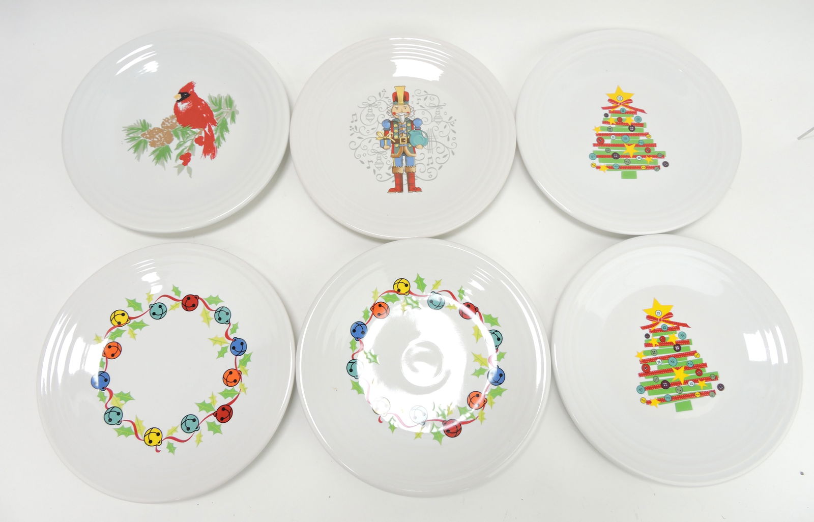 Fiesta Post 86 lot of 6 - 9" plates with (1 of 1)
