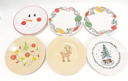Fiesta Post 86 lot of 6 - 9" plates with