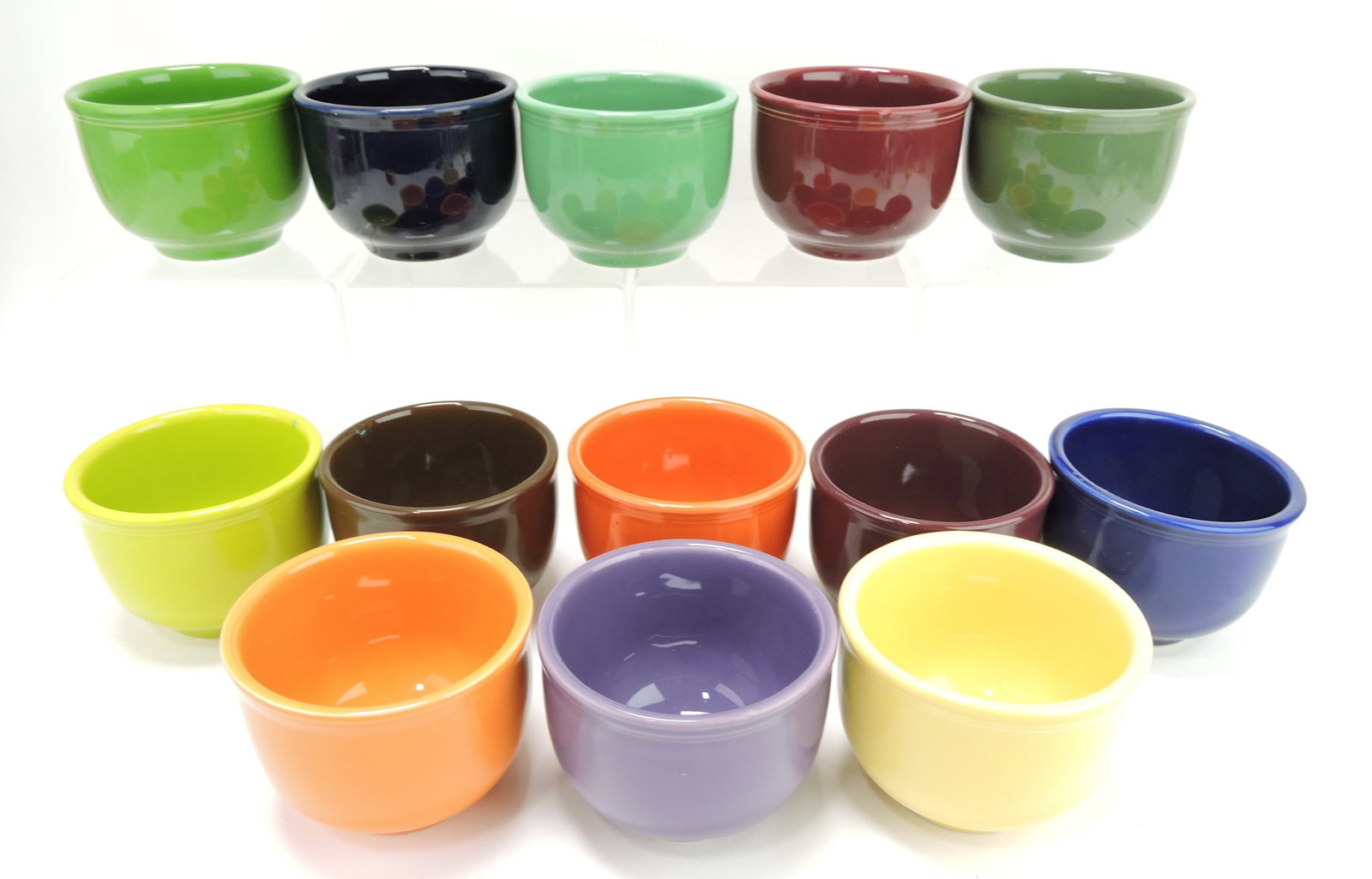 Fiesta Post 86 lot of 13 chili bowls: .
