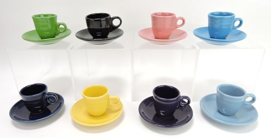 Fiesta Post 86 lot of 8 AD cups and
