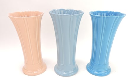 Fiesta Post 86 lot of 3 - 10" flower