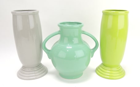 Fiesta Post 86 lot of 3 vases:
