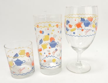 Fiesta Post 86 go along glassware