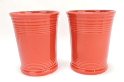 Fiesta Post 86 lot of utensil crocks,