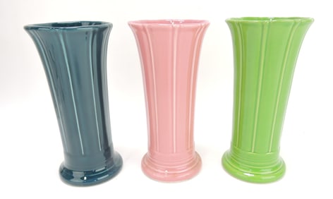 Fiesta Post 86 lot of 3 - 8" flower