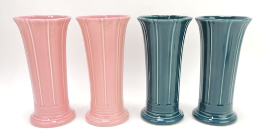 Fiesta Post 86 lot of 4 - 8" flower