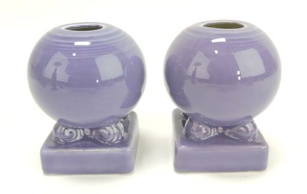 Fiesta Post 86 pair of round candle