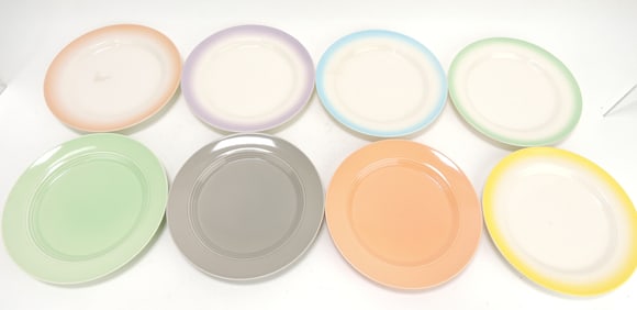 HLC lot of 8 - 7 1/4" sample plates,