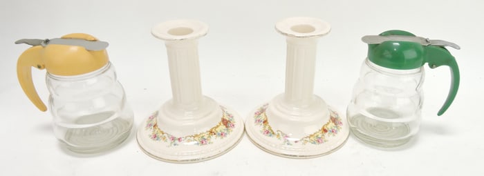HLC pair of candle holders and