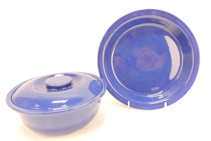 Kitchen Kraft cobalt 10 1/2" pie plate and