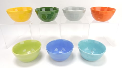 Harlequin lot of 7 - 36s bowls,