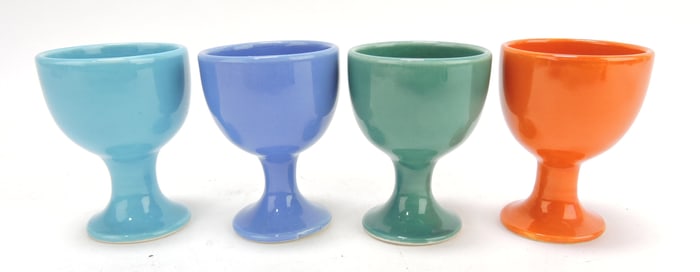 Harlequin lot of 4 single egg cups