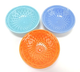 Harlequin lot of 3 nut cups