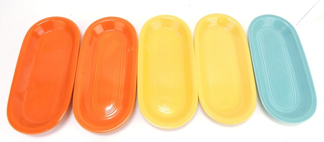 Fiesta utility tray group, 5 mixed