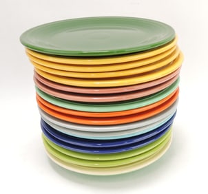 Fiesta 9" plate group: 20 mixed,