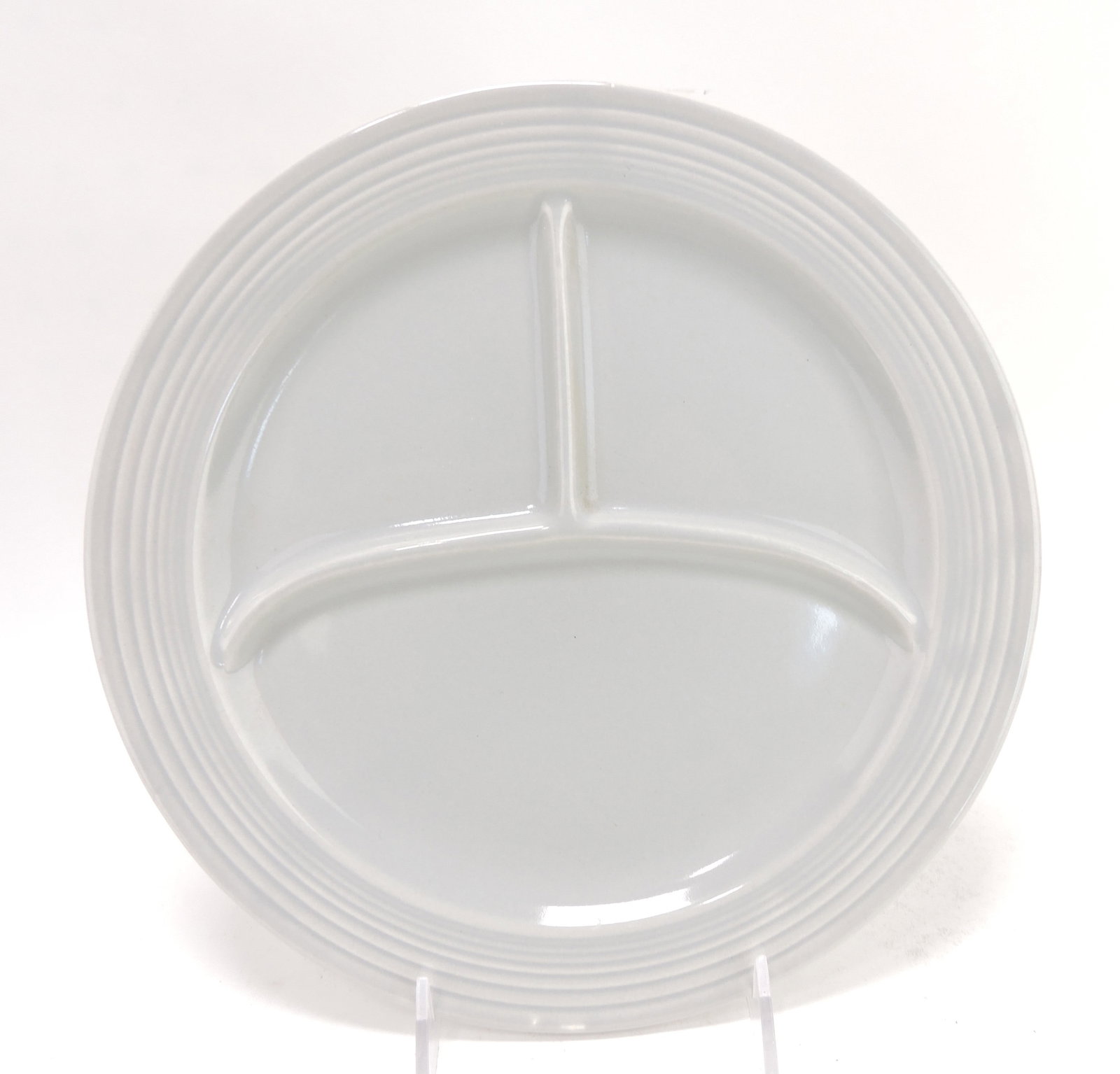Fiesta 10 1/2" compartment plate,: gray