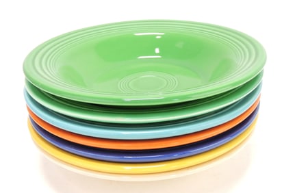 Fiesta deep plate group, 7 mixed