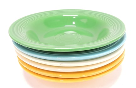 Fiesta deep plate group, 6 mixed