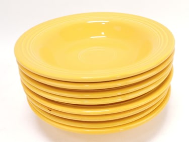 Fiesta deep plate group, 8 yellow