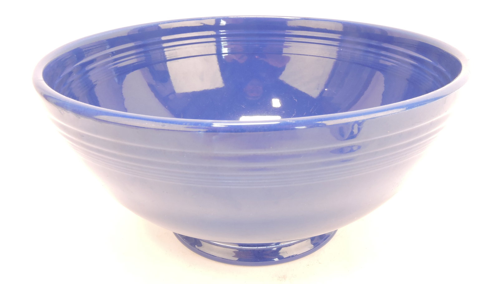 Fiesta footed salad bowl, cobalt,: minor wear