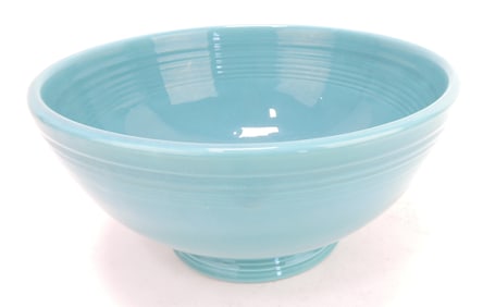 Fiesta footed salad bowl, turquoise,
