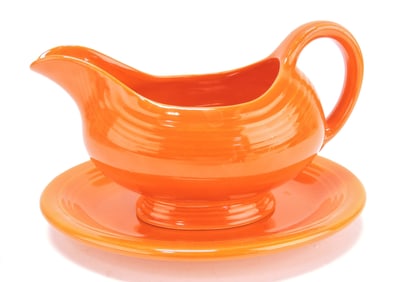 Fiesta sauce boat, red with