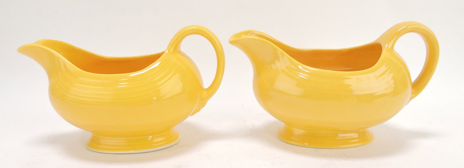 Fiesta sauce boat group,: 2 yellow