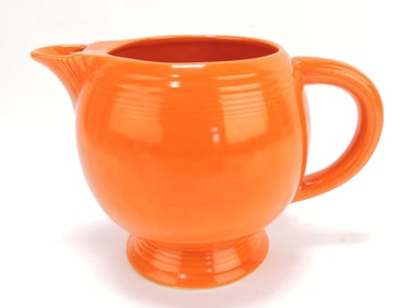Fiesta ice lip pitcher, red