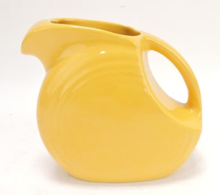 Fiesta disc juice pitcher, yellow