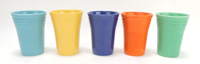 Fiesta lot of 5 water tumblers