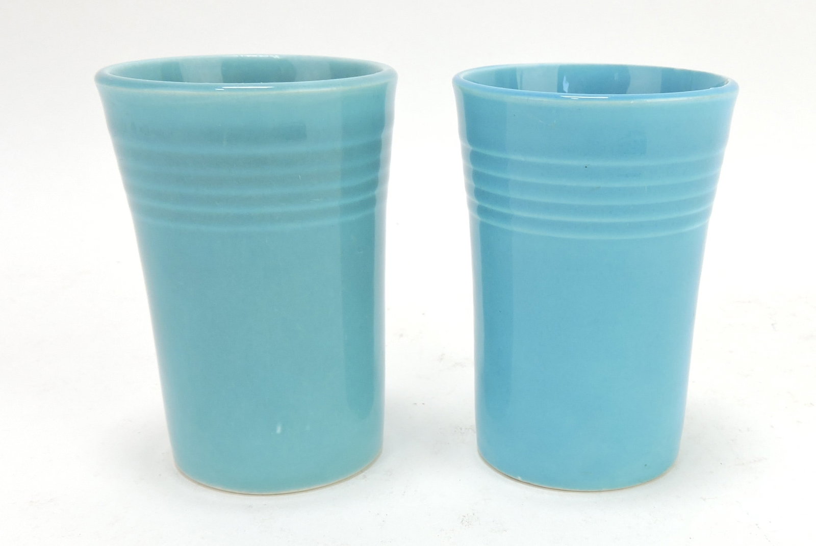 Fiesta lot of 2 juice tumblers,: turquoise