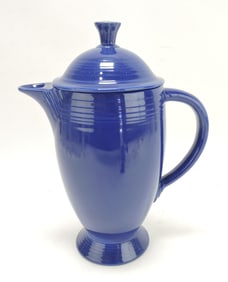 Fiesta coffee pot, cobalt
