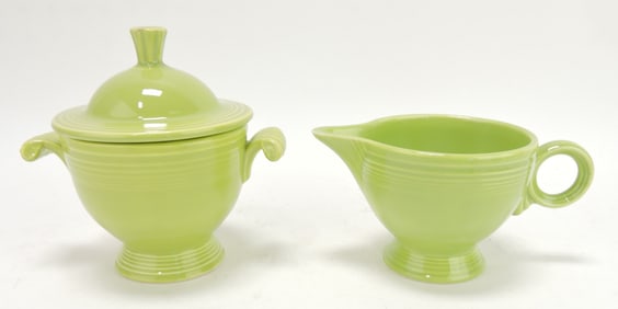 Fiesta cream & sugar, chartreuse