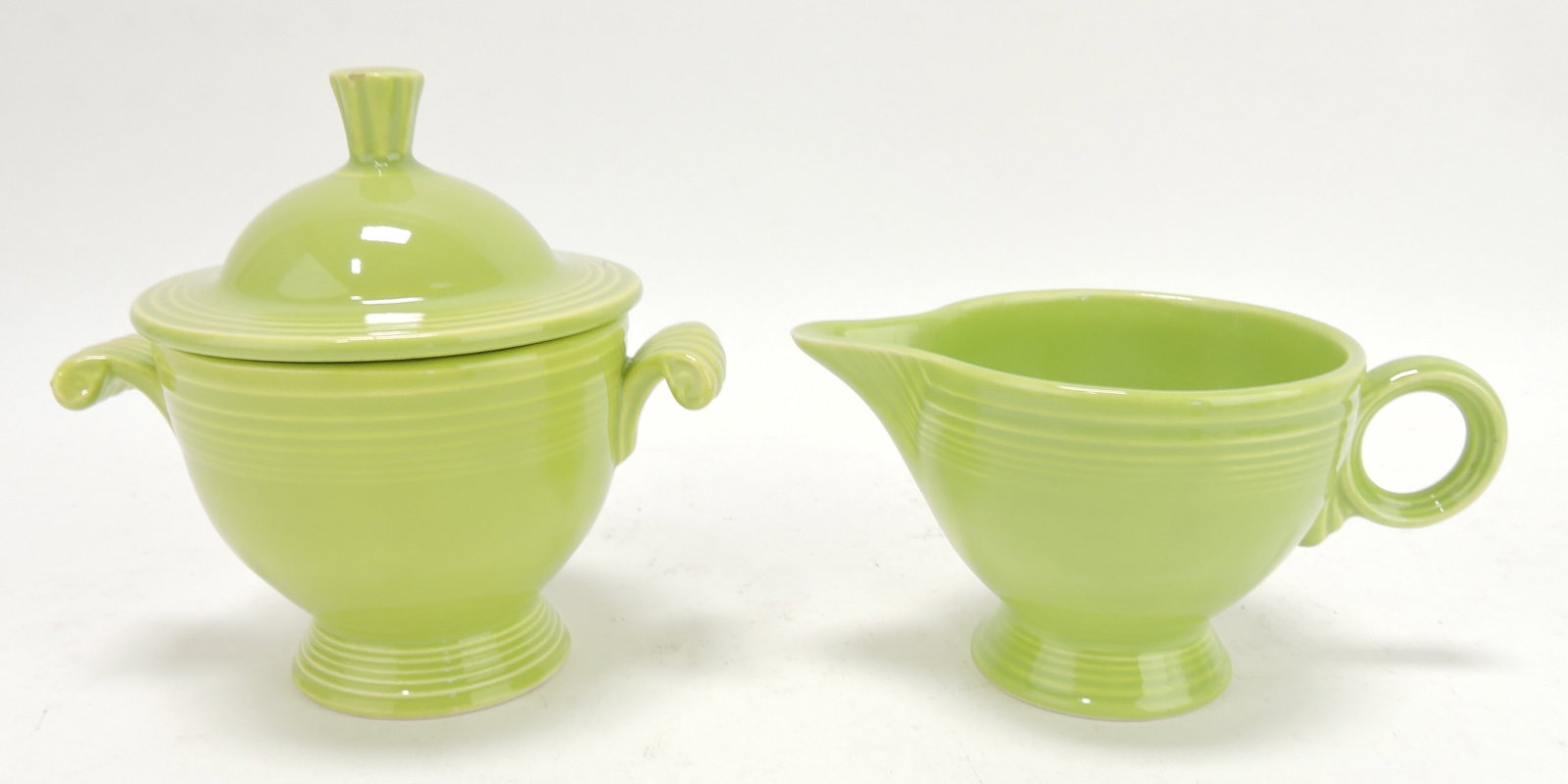Fiesta cream & sugar, chartreuse: .