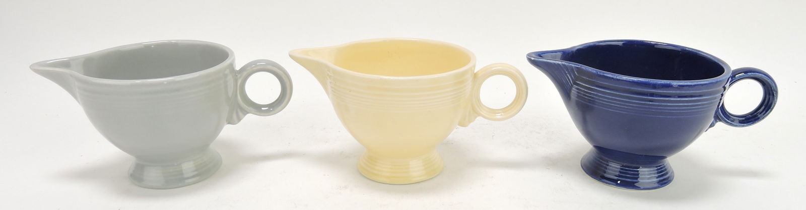 Fiesta creamer group - gray,: ivory, cobalt