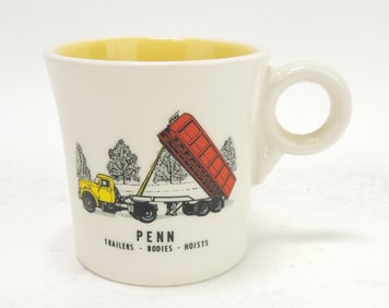 Fiesta advertising mug, Penn Trailers -