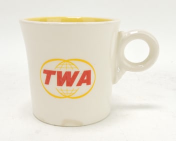 Fiesta advertising mug, TWA