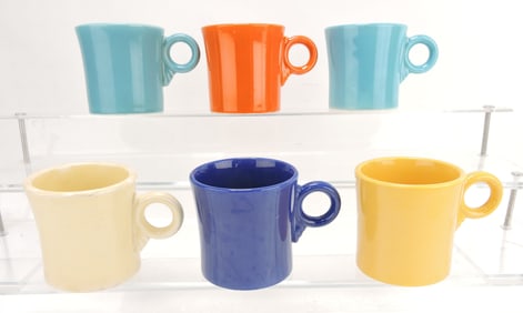 Fiesta lot of 6 mugs, mixed