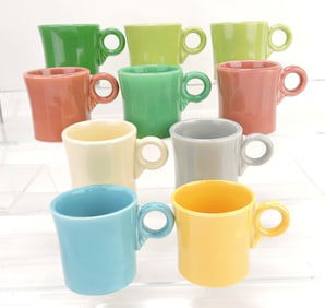 Fiesta lot of 10 mugs, mixed