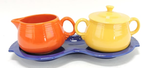 Fiesta promotional cream sugar set