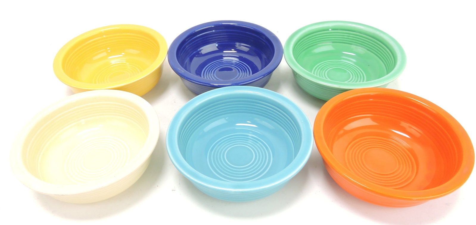 Fiesta 4 3/4" fruit bowl group,: all 6 original colors