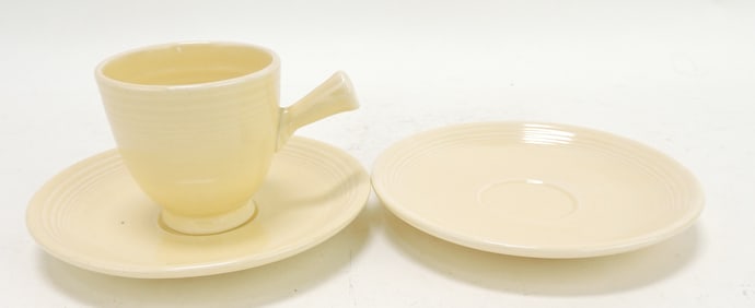 Fiesta demitasse ivory cup and