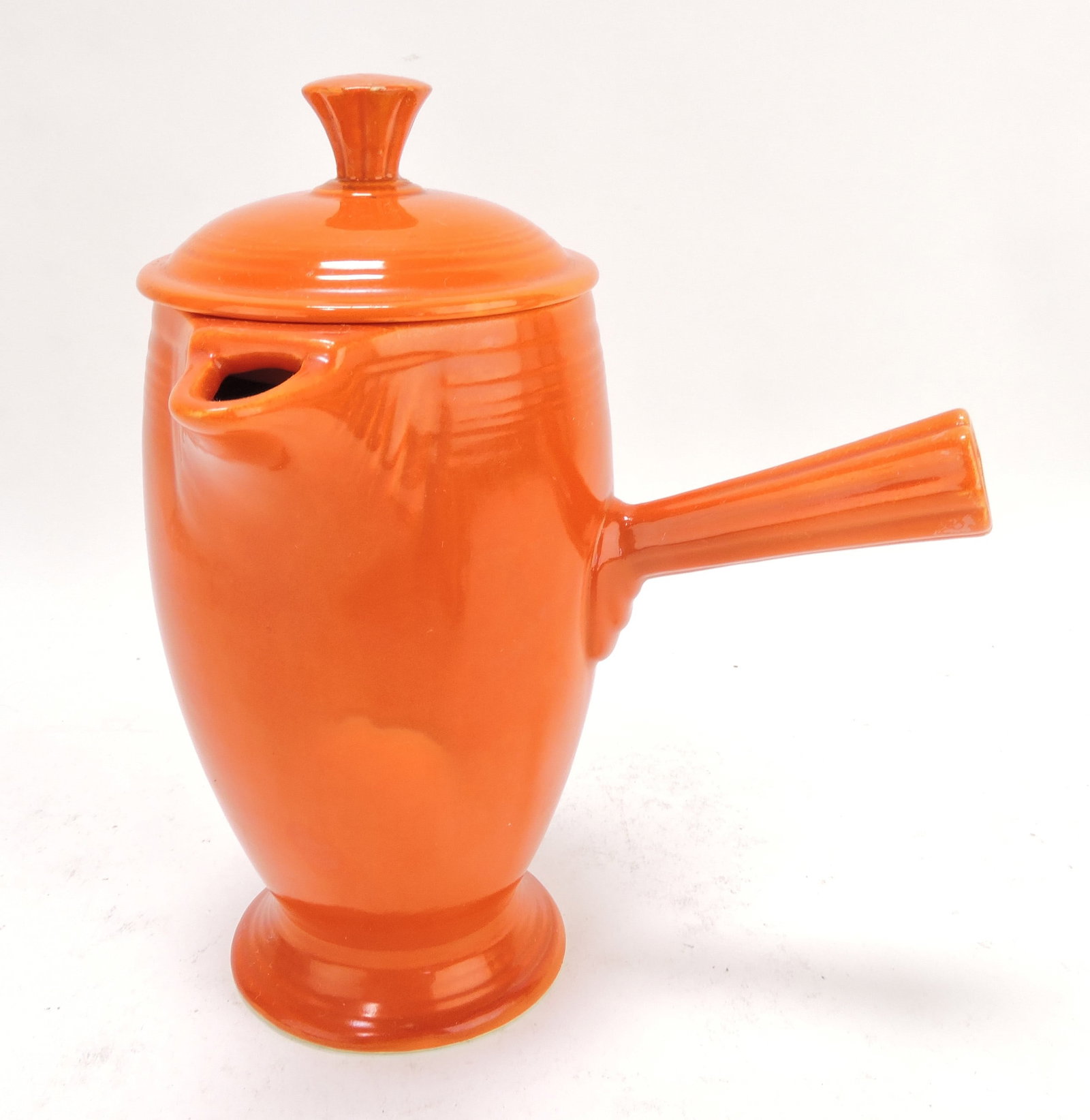 Fiesta demitasse coffee pot,: finial and stick handle repair