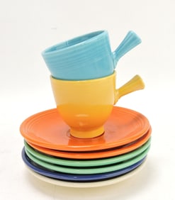 Fiesta demitasse cup & saucer group,
