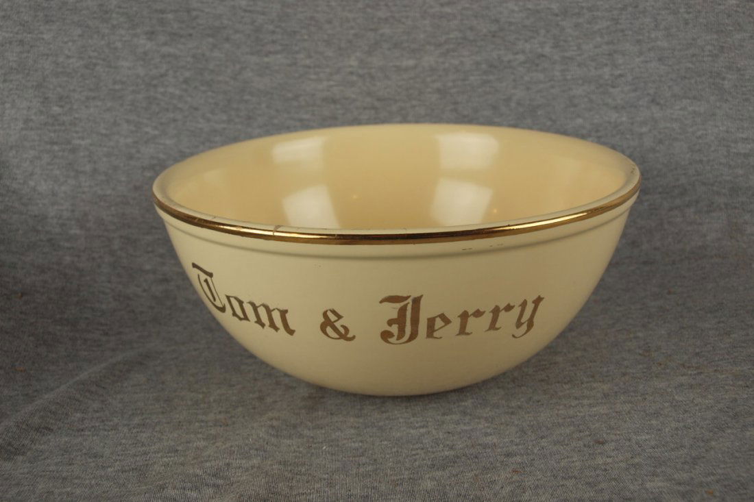 Fiesta ivory Tom and Jerry punch bowl: Fiesta ivory Tom and Jerry punch bowl