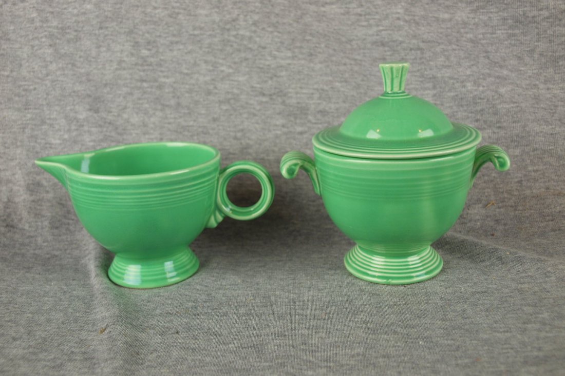 Fiesta light green cream and sugar: Fiesta light green cream and sugar