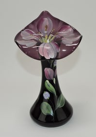 Fenton jack in the pulpit 10 3/4" vase with