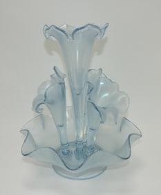 Fenton Velva Blue stretch glass 5 piece