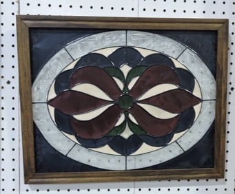 Stained glass window 15 1/2"x19 1/2"