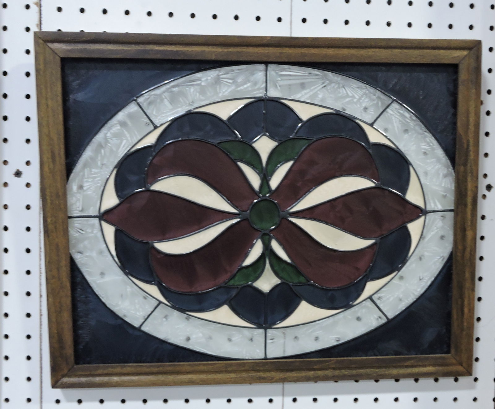 Stained glass window 15 1/2"x19 1/2": .